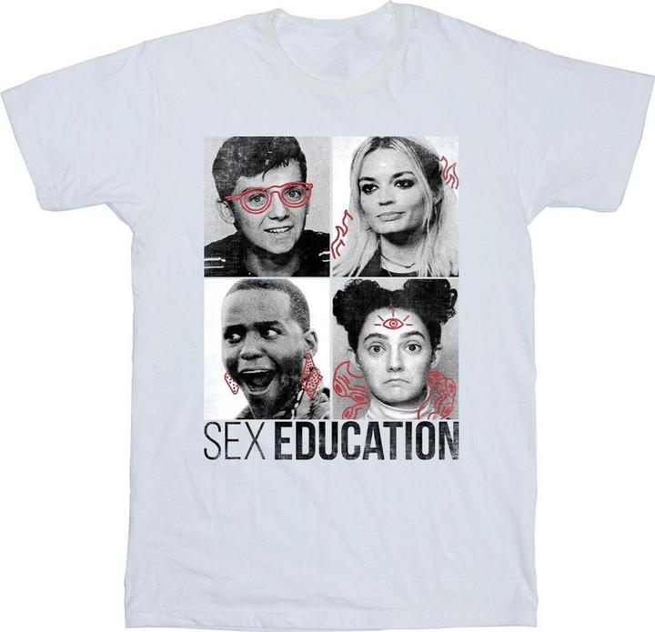 Actual product image Netflix Mens Sex Education Class Photos T-Shirt (XXL)