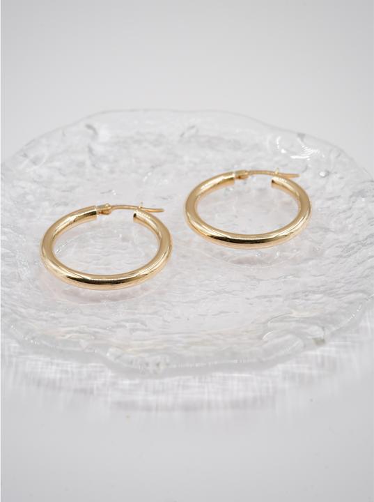 Produktbild Natsumi Schmuck Creolen Gelbgold 18K/750 Ø 26mm Rund (750/18 K Gelbgold)