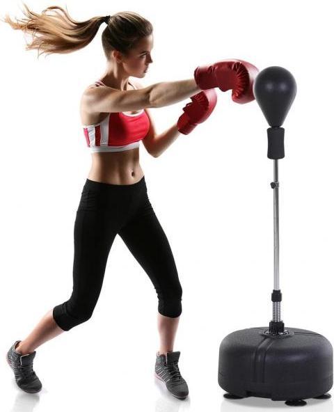 Immagine prodotto Homcom Set di palloni da boxe con guantoni da boxe (48 cm, 4 kg)