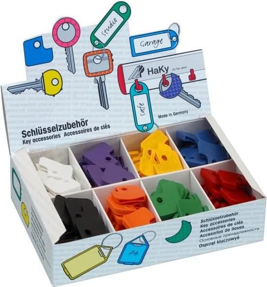 Immagine prodotto Wedo Tappi a chiave quadrati, espositore da 200 pezzi in plastica flessibile, dimensioni del prodotto: