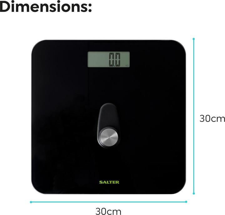 Salter 9224 BK3R Eco Power Digital Bathroom Scale black (180 kg)