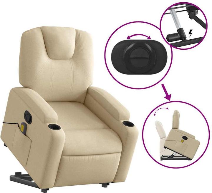 Produktbild vidaXL Massagesessel mit Aufstehhilfe