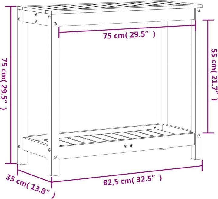 Actual product image vidaXL Pflanztisch