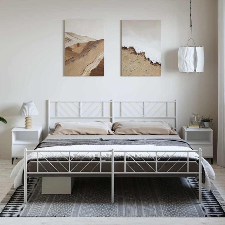 Produktbild vidaXL Metall Bettgestell (193 x 203 cm)