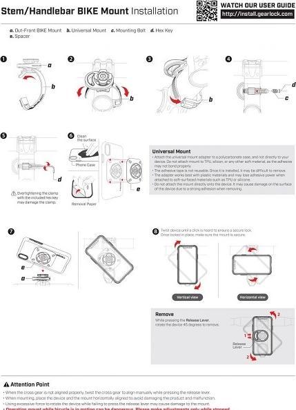Productafbeelding Spigen Gearlock Stuurpen/Handvatbevestiging