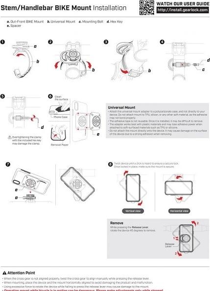Productafbeelding Spigen Gearlock Stuurpen/Handvatbevestiging