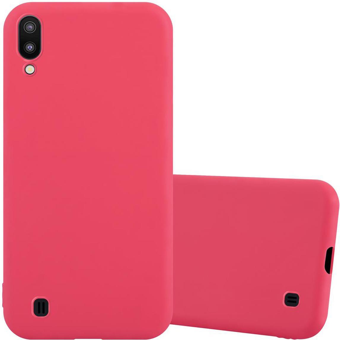 Cadorabo TPU Candy Cover (Samsung Galaxy M10), Smartphone Hülle, Rot