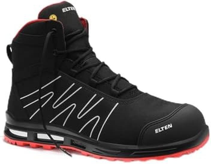 Actual product image GCS Boots ELTEN ENNO XXT Pro Mid ESD S3S, black/red 44 (44)
