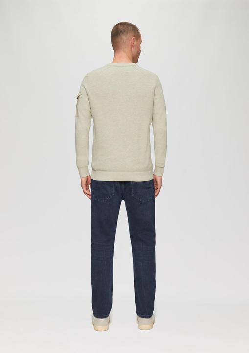Actual product image S.Oliver Strickpullover Strickpullover mit Raglanärmeln und Strukturmix (S)