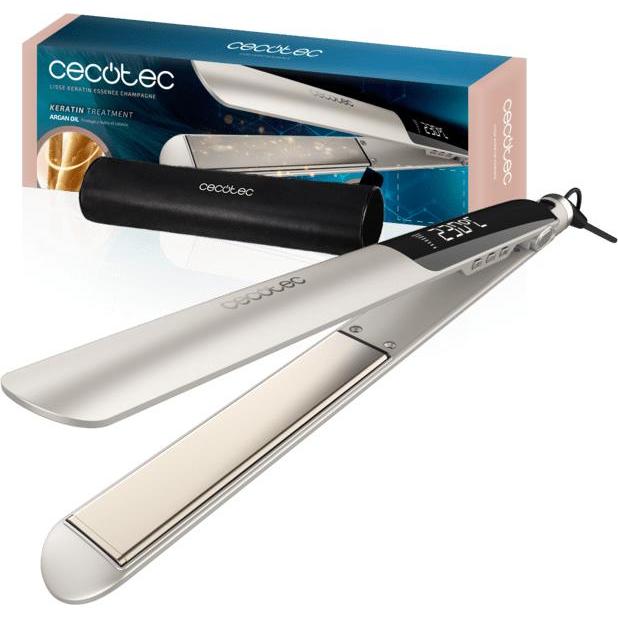 Cecotec, Piastra per capelli, Prostownica Lisse Keratin Essence Champagne