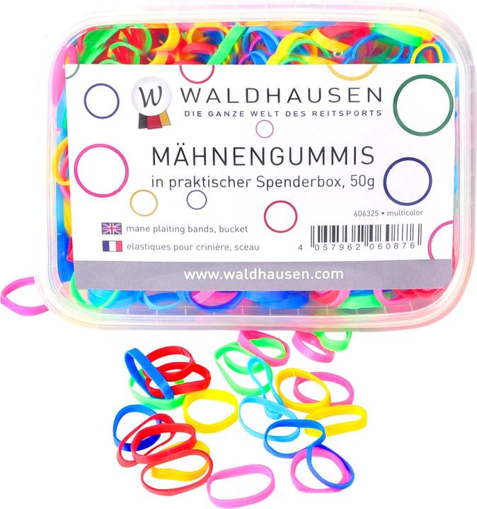 Produktbild Waldhausen Extra breite Haargummis mit Spenderbox (Pferd)