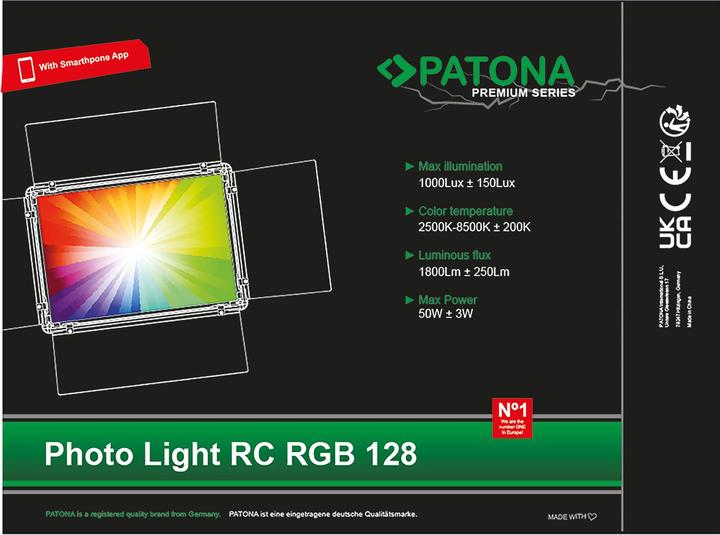 Produktbild Patona Leuchte RGB-128AS APP (Studioleuchte, Videoleuchte)