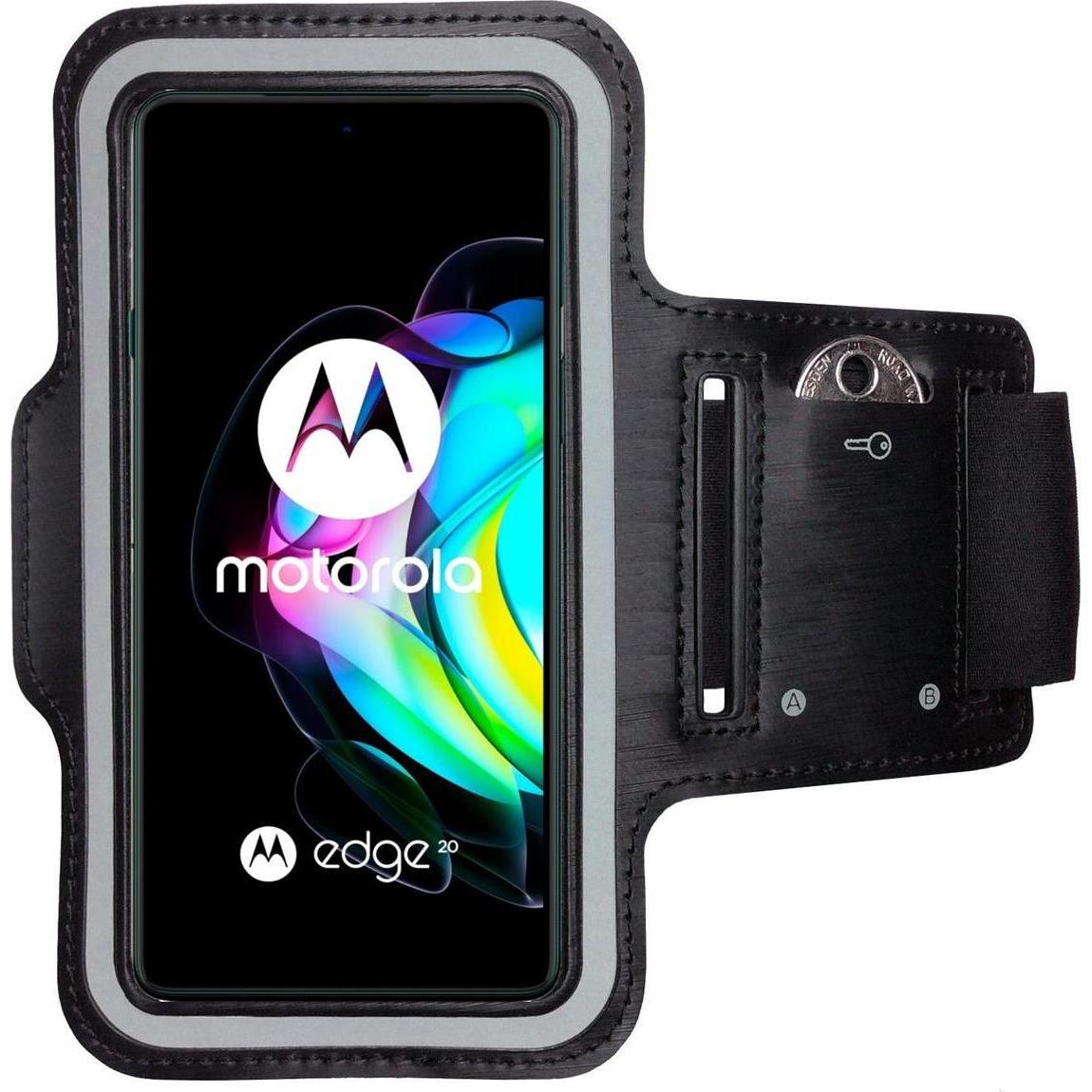 CoverKingz Sportarmband für Motorola Edge 20, Smartphone Sportarmband, Schwarz