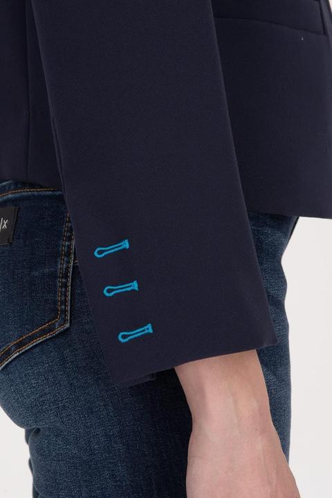 Productafbeelding Armani Exchange Kurzer Single-Breasted Blazer mit kontrastierenden Knopflöchern (44)