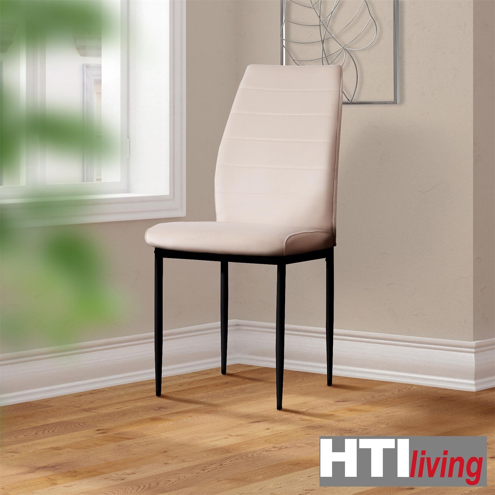 Thumbnail - HTI-Living, Stühle, Esszimmerstuhl Madison Samt Creme 4er-Set
