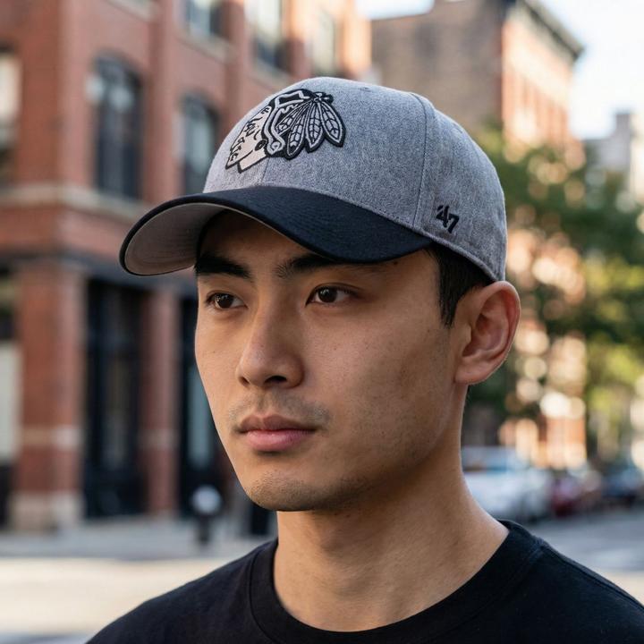 Produktbild 47 Brand Adjustable Mvp Cap - Granite Chicago Blackhawks (One Size)