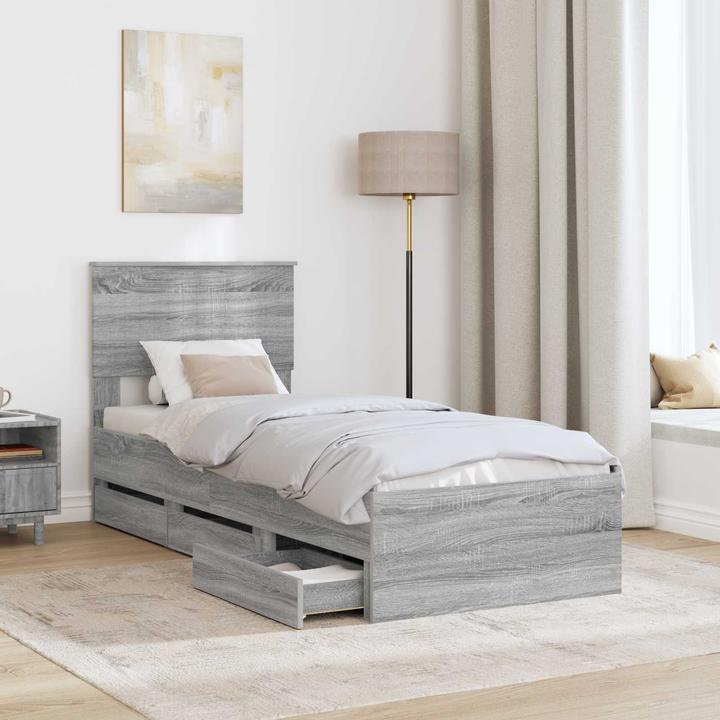 Actual product image vidaXL Moderner Bettrahmen (75 x 190 cm)