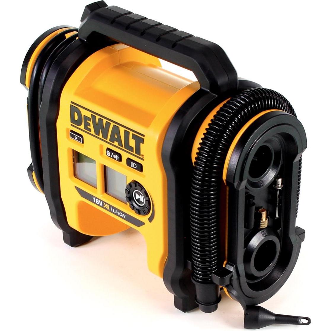 Thumbnail - DeWalt, Kompressor, DCC 018 N Akku Luftkompressor 18V 11bar KFZ + 1x Akku 4,0Ah - ohne Ladegerät (11 Bar, 14.70 l)