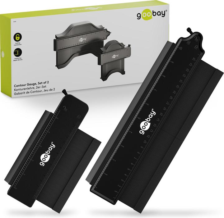 Produktbild Goobay Konturenlehre, 2er-Set (12.40 cm)