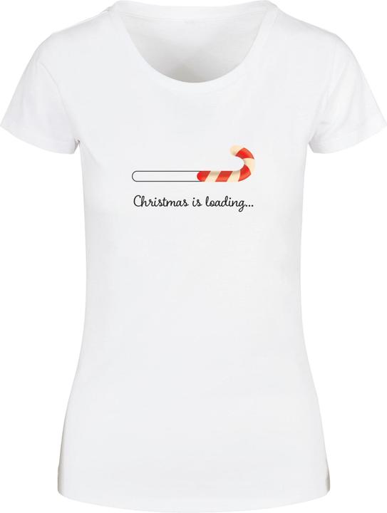 Produktbild Merchcode Ladies Christmas Loading Basic Tee - 118261 (L)
