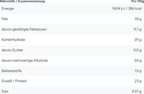Nährwerte und Zutaten ESN Designer (1 Stk., 45 g)