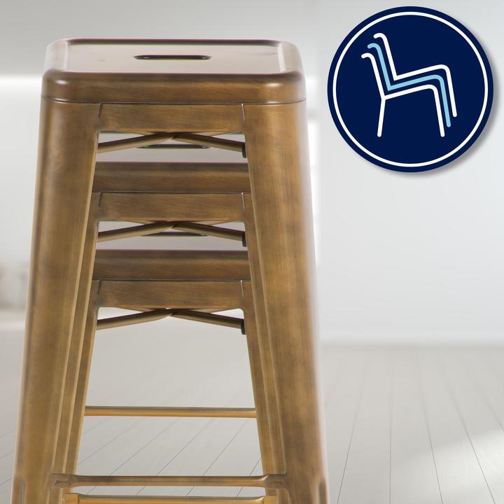 Image du produit CLP Tabouret de bar Joshua, or