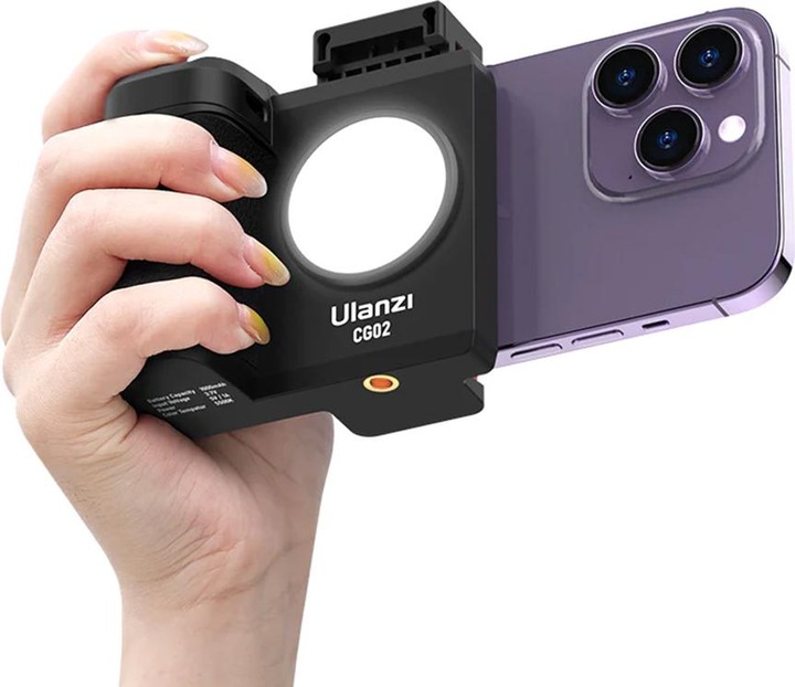Actual product image Ulanzi CG 02 Smartphone Camera Grip With Fill Light