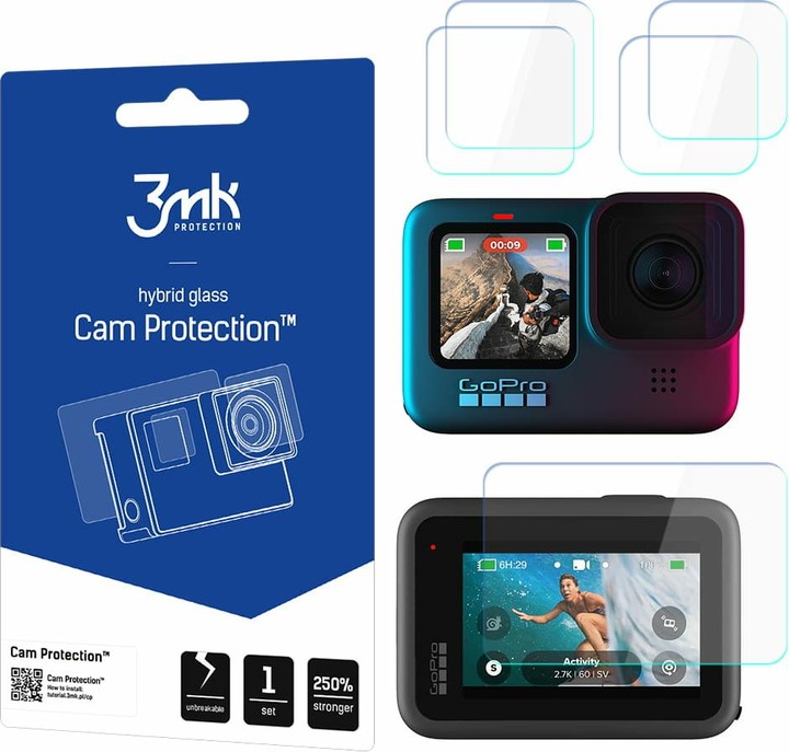 Actual product image 3MK CamProtect GoPro HERO 9 Black Hybrid Glass (Hero 9)