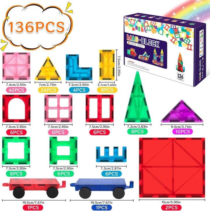 Image du produit Aqxong Magnetische Bausteine Set