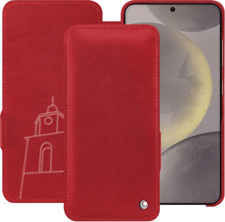 Actual product image Noreve Horizontal leather flap shell (Samsung Galaxy S24)