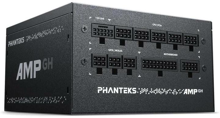 Actual product image Phanteks AMP GH 850W 80 PLUS Gold power supply, PCIe 5.1, ATX 3.1 - 850 watts, black (850 W)