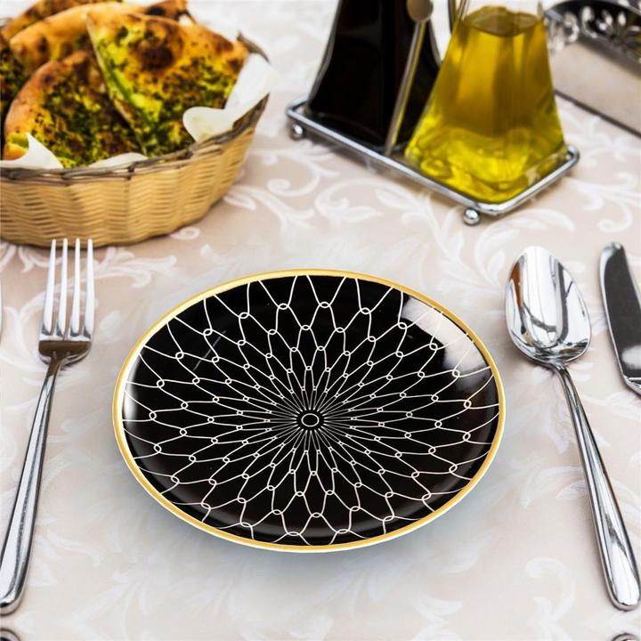 Produktbild Intirilife 4x Porzellan Teller 20.5 cm (4x, 20.50 cm)