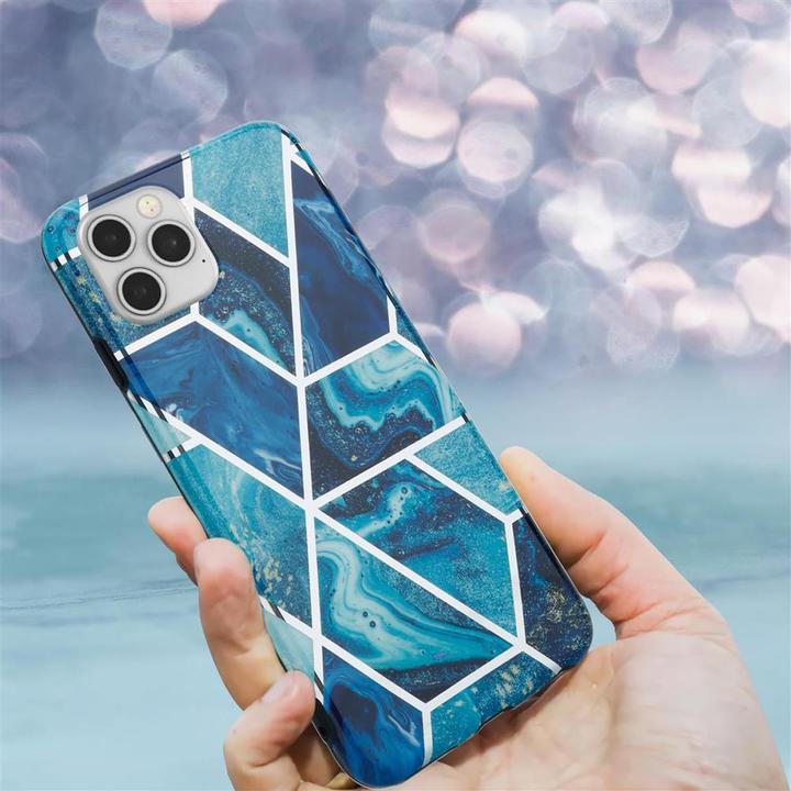 Actual product image Cadorabo IMD TPU Colorful Marble Cover (Apple iPhone 12, Realme 12 Pro+)