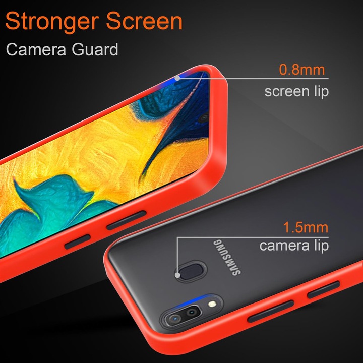 Produktbild Cadorabo Hybrid Matt Cover (TCL A30, Samsung Galaxy M10s, Samsung Galaxy A20)