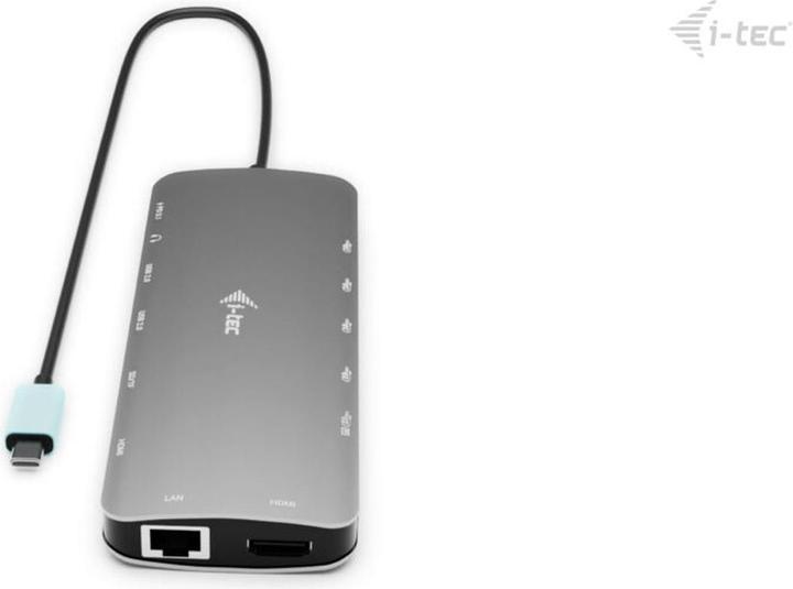 Actual product image i-tec USB-C Nano 3x LCD Dock (USB-C, 9 Ports)