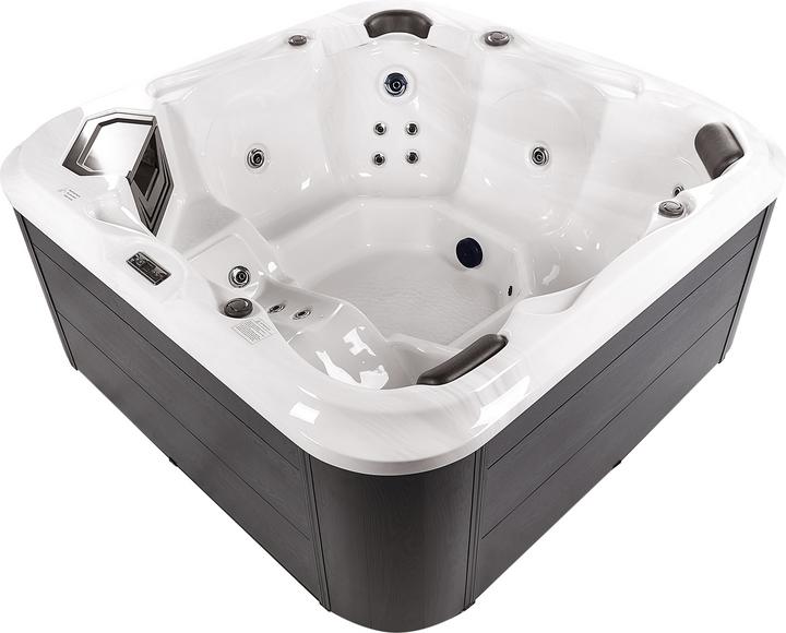 Actual product image Beliani Whirlpool Outdoor white with LED square 210 x 210 cm TULAROSA (6 pers.)