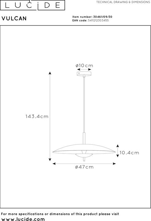 Produktbild Lucide Vulcan (900 lm)