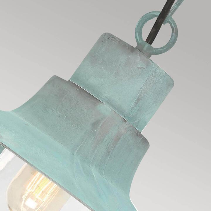 Immagine prodotto Elstead Lighting Sheldon, lampada a sospensione per esterni E27 verdino IP44 (E27)