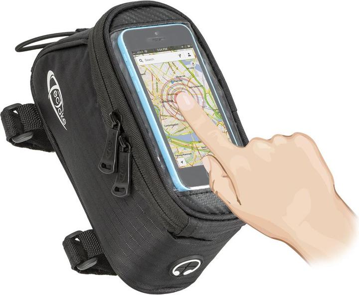 Image du produit tectake Étui a vélo pour Smartphone pour cadre de vélo (1.30 l, Sacoche de cadre)