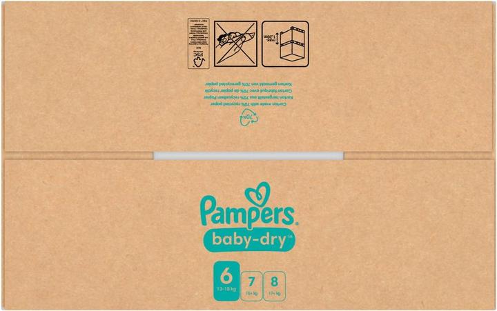Produktbild Pampers Baby-Dry (Gr. 6, Monatsbox, 148 Stück)