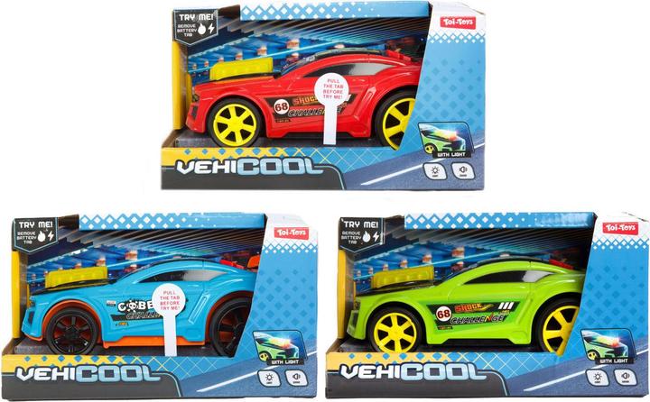 Actual product image Toi-Toys Vehicool rally car with light and sound