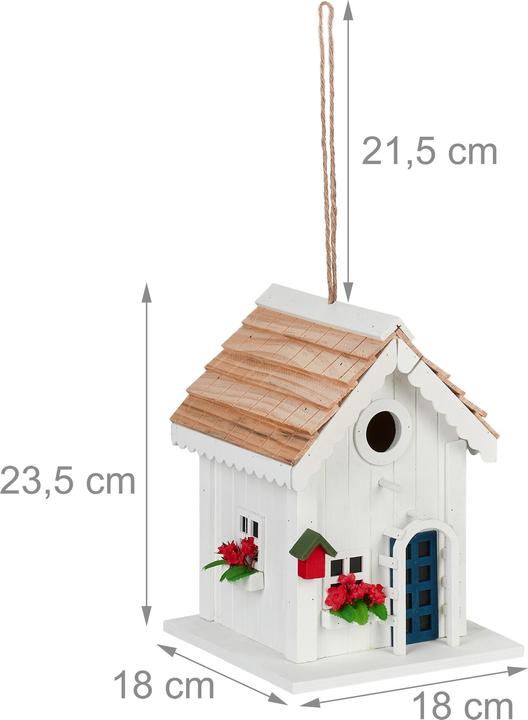 Actual product image Relaxdays Decorative bird house
