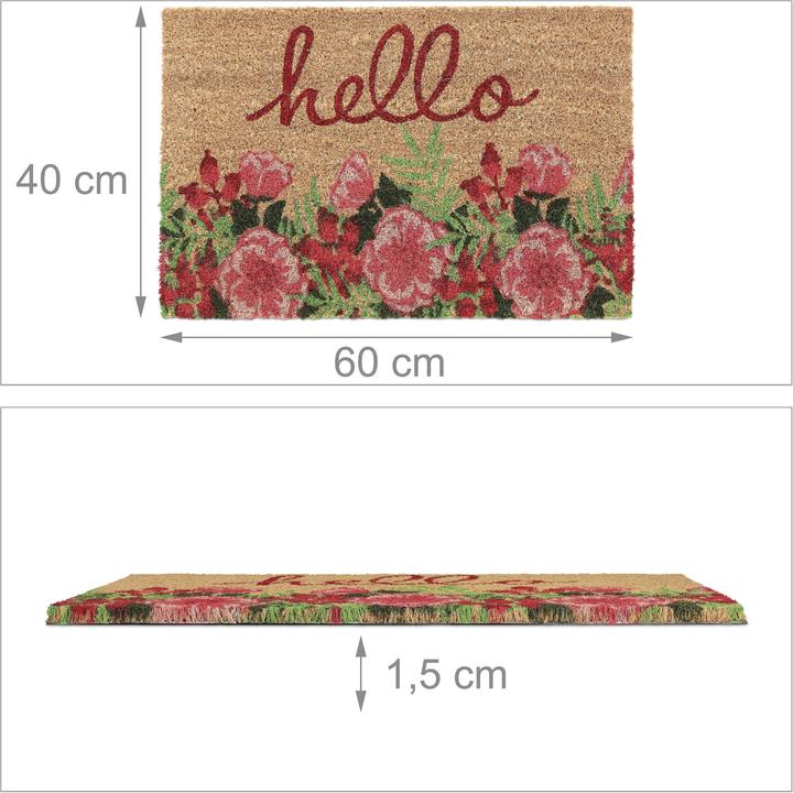 Produktbild Relaxdays Fussmatte (60 x 40 x 1.5 cm)