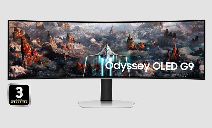 Actual product image Samsung Odyssey OLED G9 - G93SC (5120 x 1440 pixels, 49")