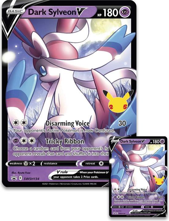 Produktbild Pokémon 25th Anniversary Celebrations Dark Sylveon V Tin - EN (Englisch, Booster Display)