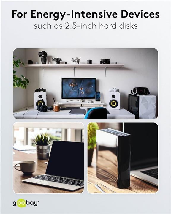Immagine prodotto Goobay cavo USB / alimentazione (0.30 m, USB 3.0)