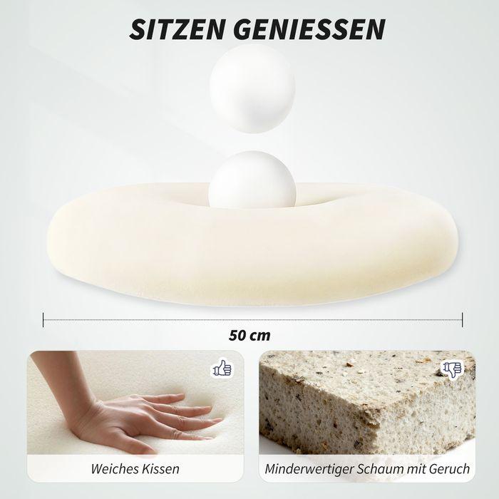 Image du produit Swisshandel24 Bürostuhl, 3D-Armlehnen, Netzstoffrücken, Kippfunktion, Schwarz (46 - 56 cm)