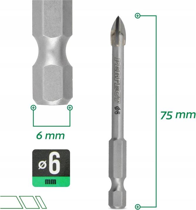 Image du produit Stalco Verre pour verre 6x75mm parfait (75 mm)