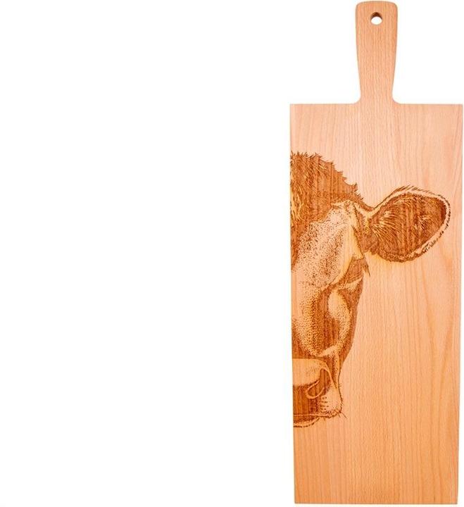 Produktbild Kadastar Holz-Servierbrett "Kuh Zoom" lang