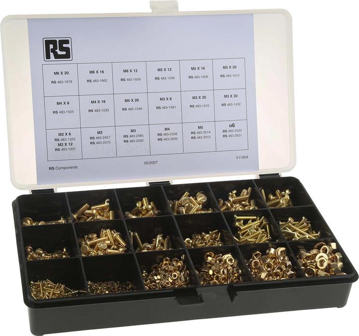 Produktbild RS PRO Schrauben-/Muttern-Sortiment